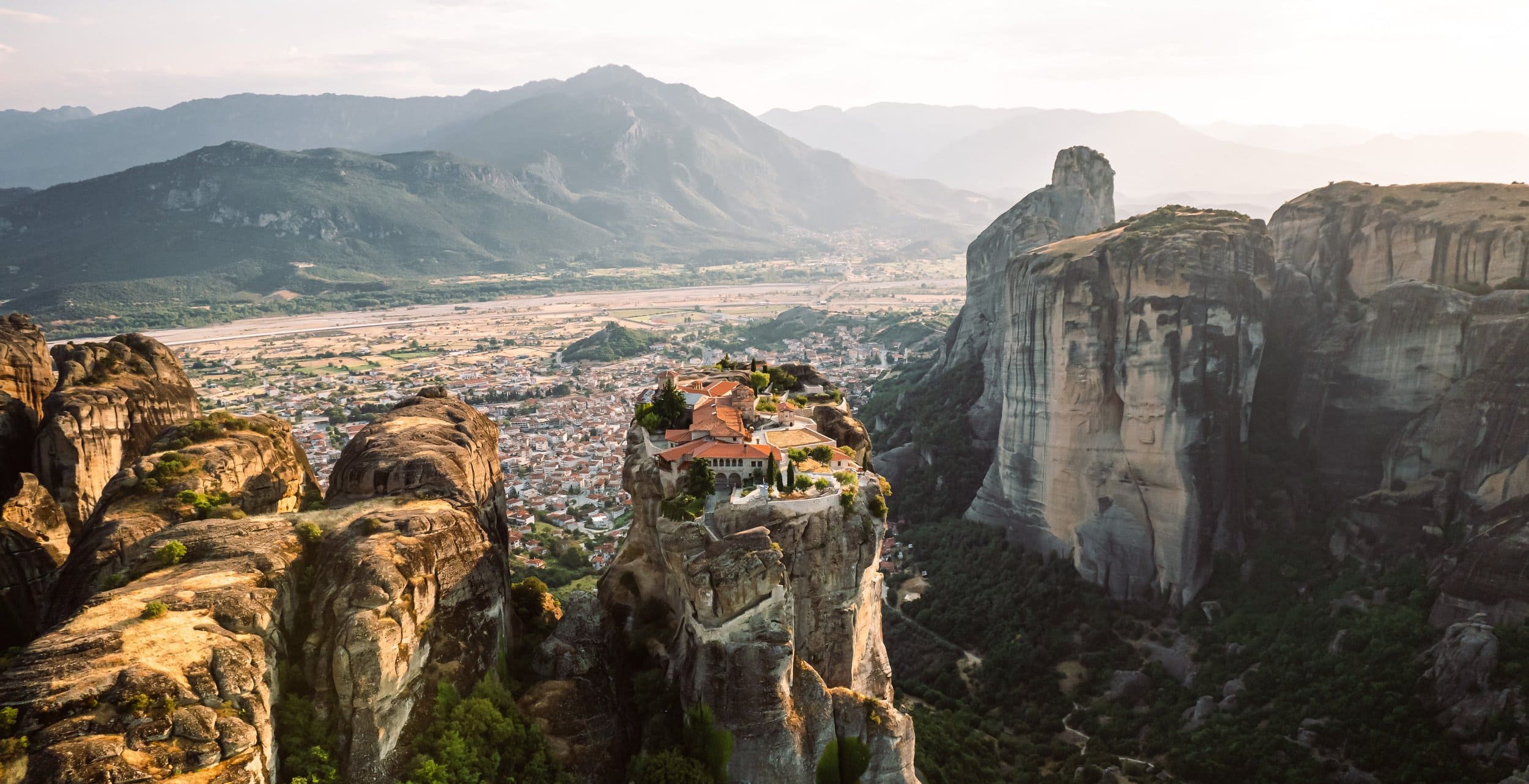 monastery on top of rocks