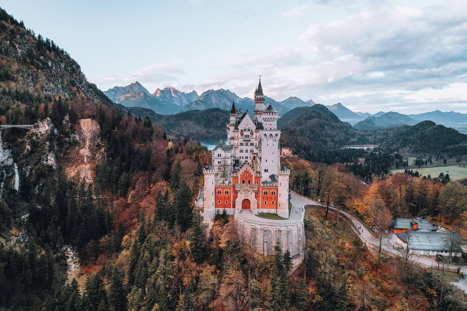 Neuschwanstein Castle in Autumn Season