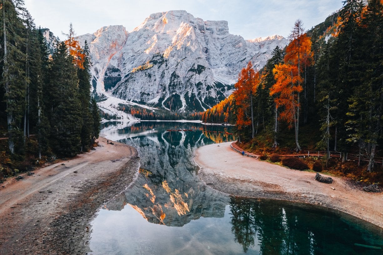River with Mountain View