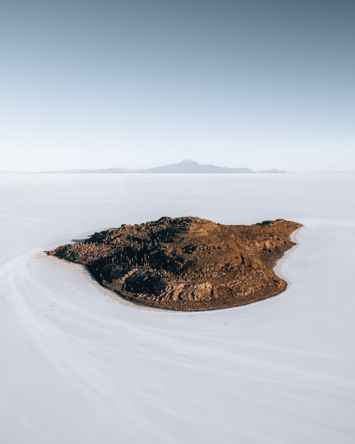 panorama shot of salt flats