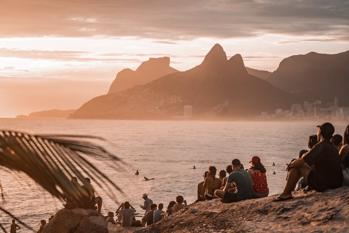 Sunset at Ipanema Beach