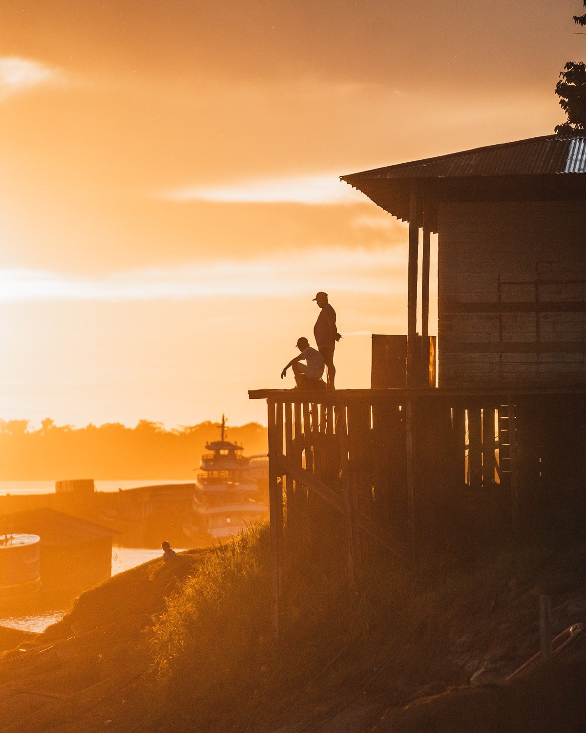 2 Man watching sunset