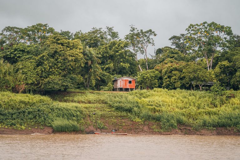 shed by the river