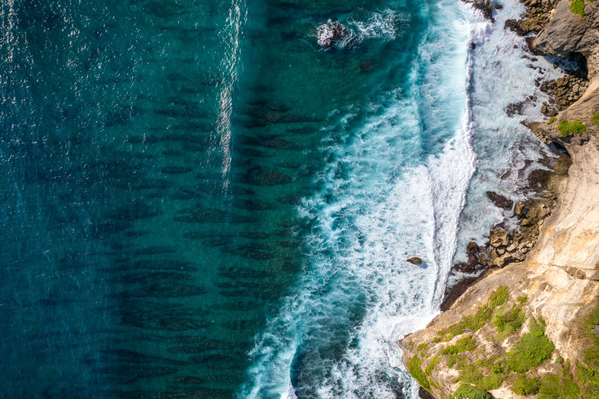 Sea from above