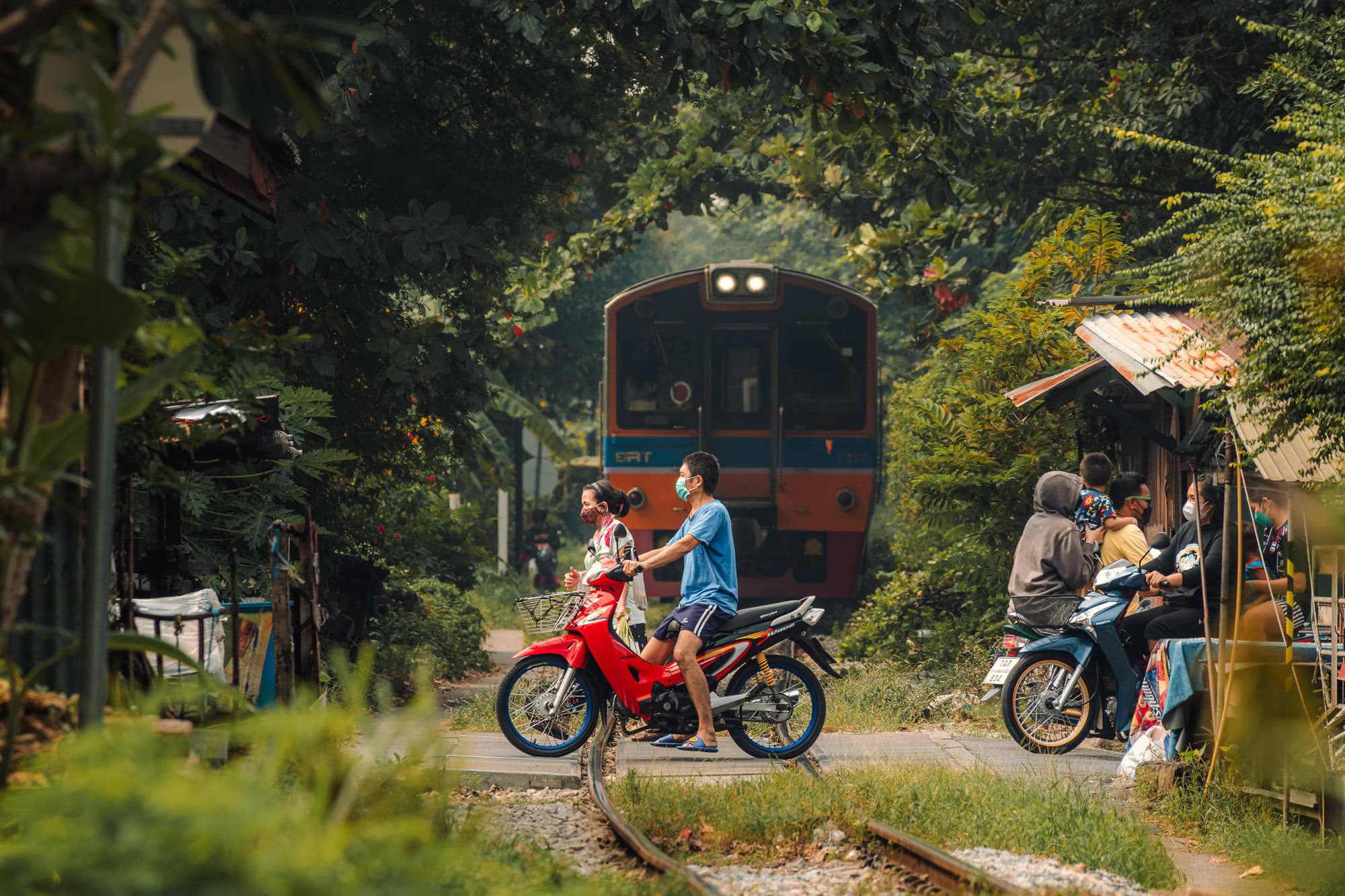 Life on the train tracks of Bangkok