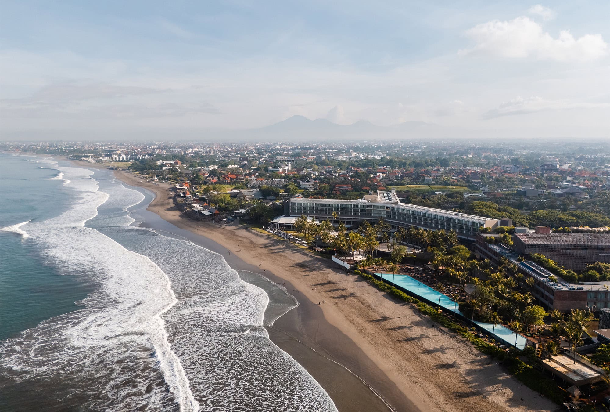 Aerial view of Seminyak Beach