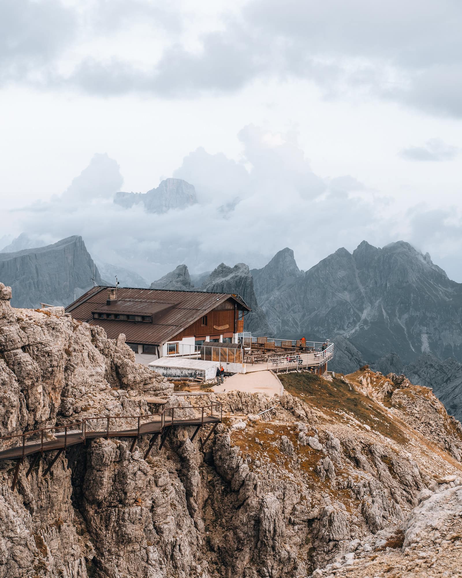 Mountain Hut in the Italian Dolomites