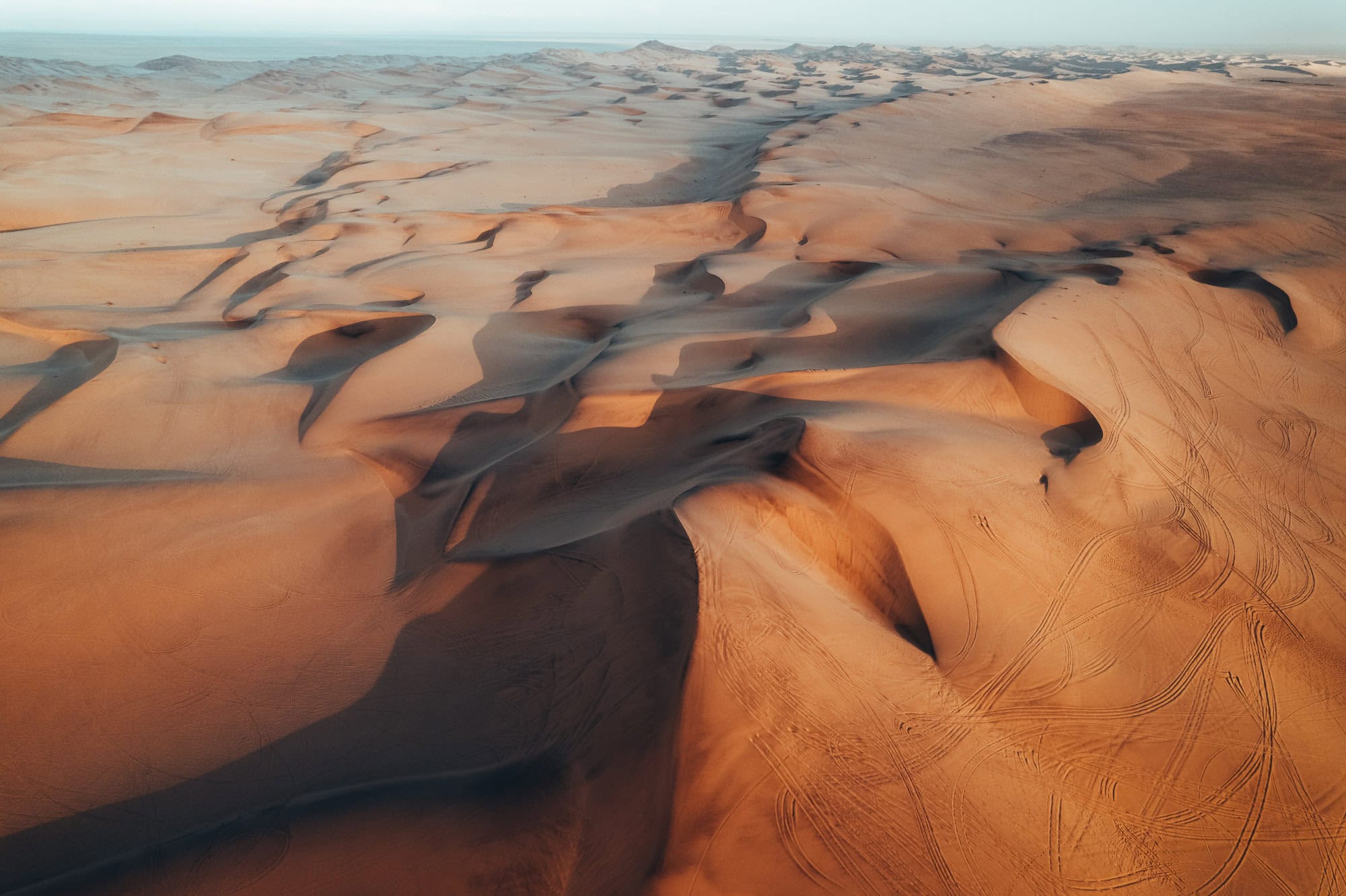 Aerial views in the Namib desert
