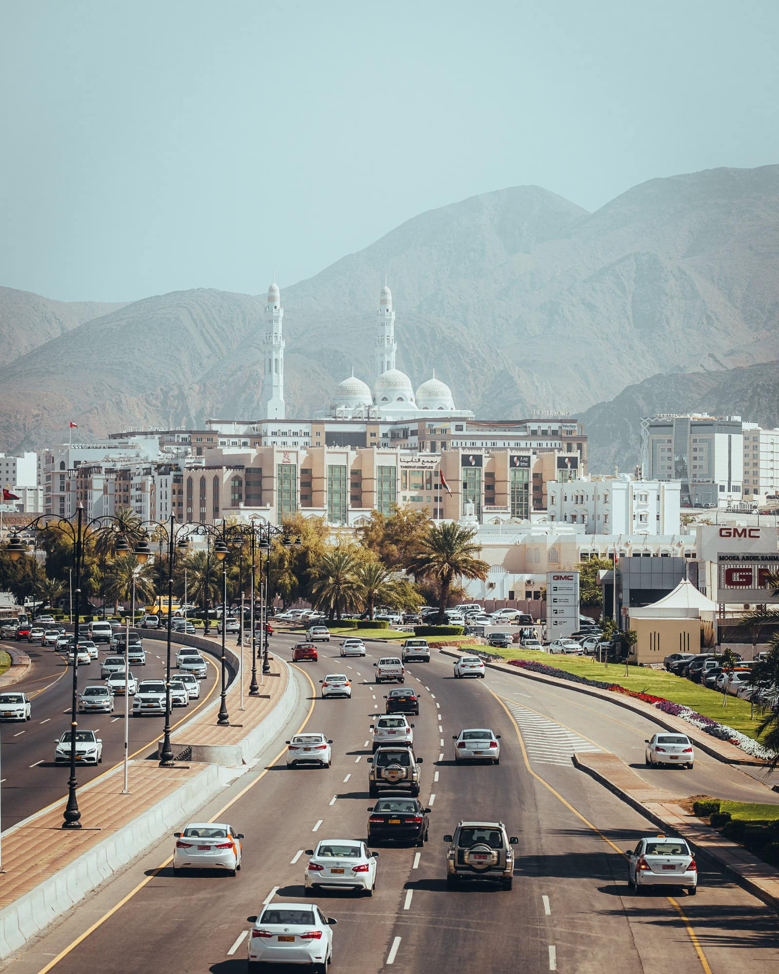 Traffic in Muscat, Oman