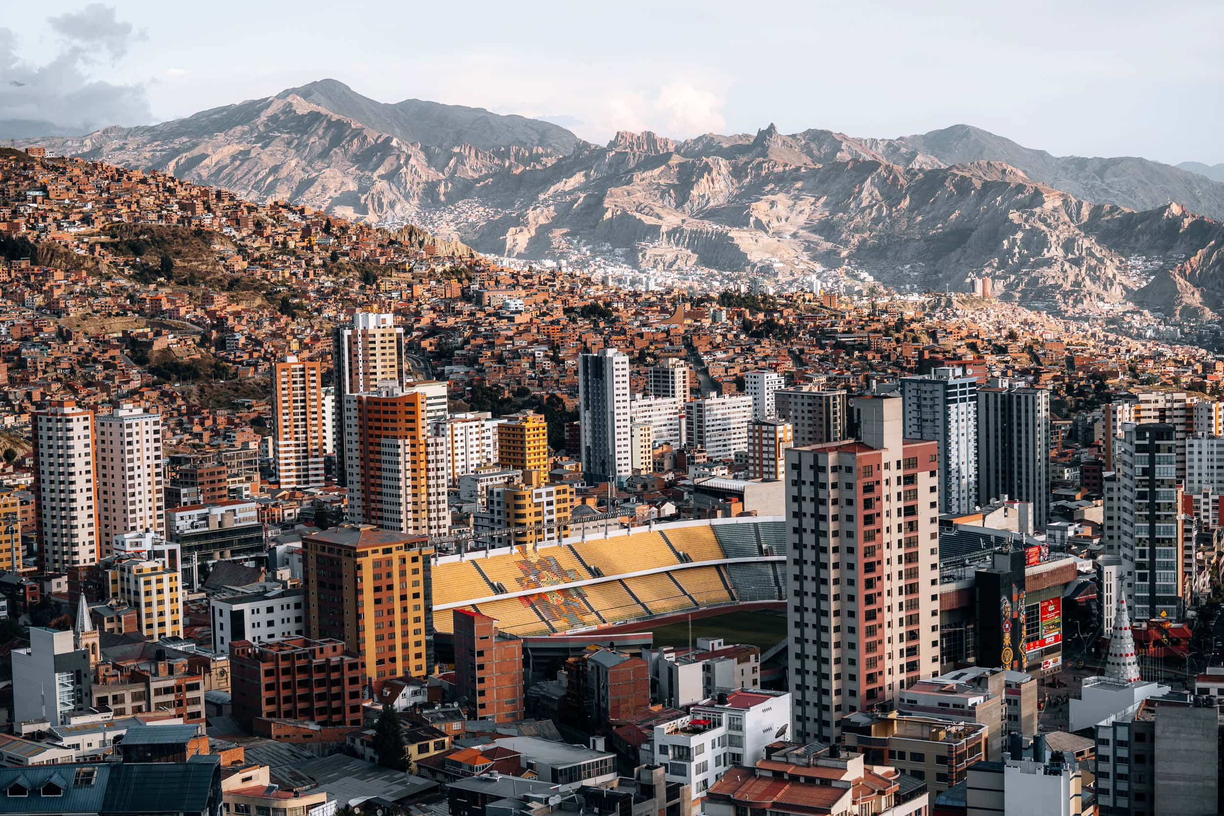 View La Paz, take the Cable Car to explore the city in Bolivia