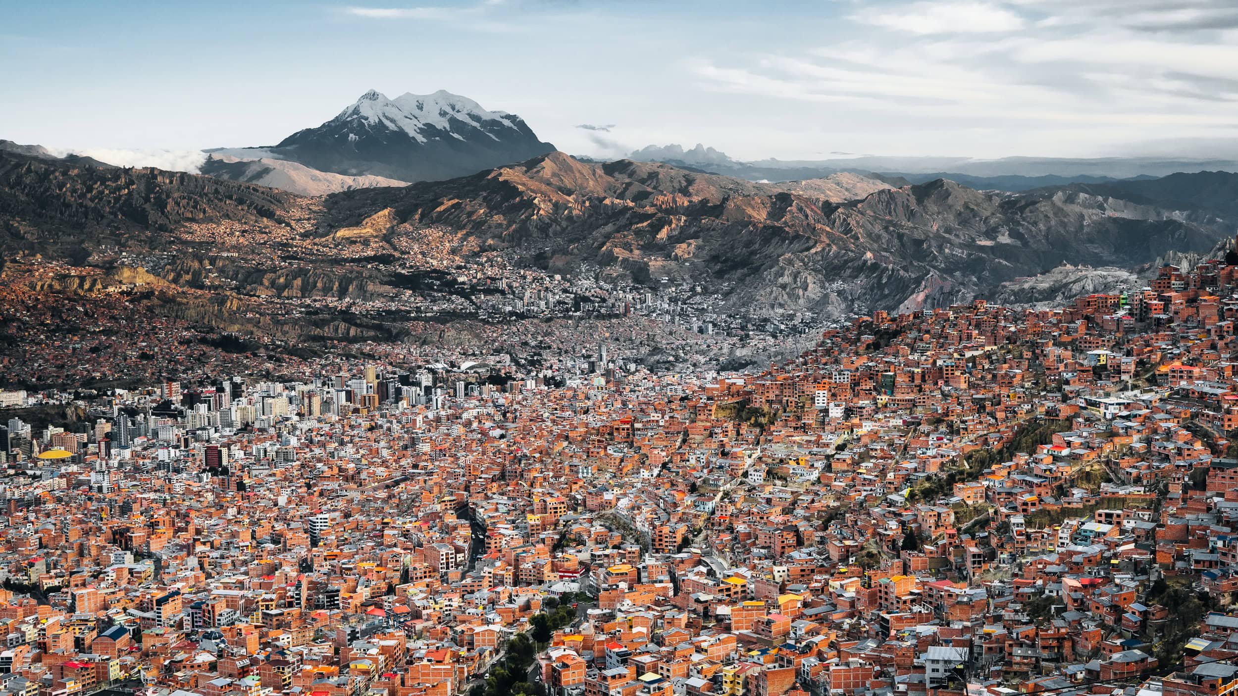 View from Mirador in La Paz, Bolivia