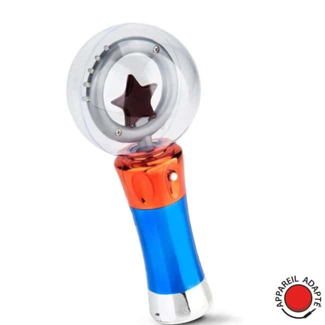 Découvrez notre baguette LED rotative adaptée, avec design innovant pour une interaction lumineuse et captivante