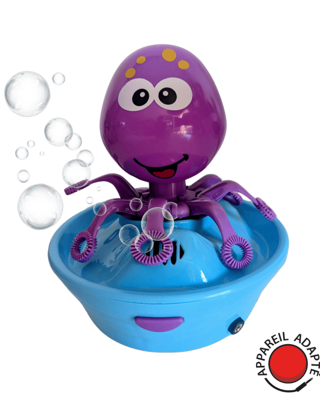 Jouet à bulles adapté contacteur – Pieuvre