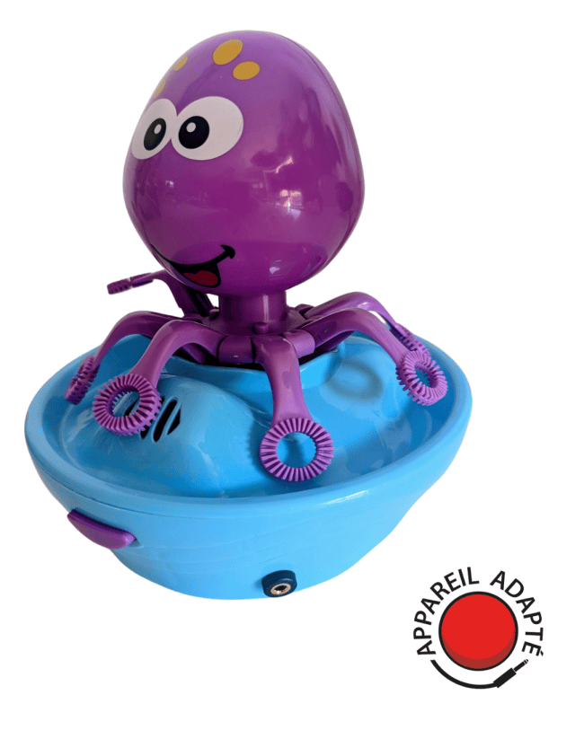 Jouet à bulles adapté contacteur – Pieuvre – Image 3