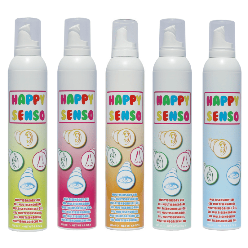lot de 5 bouteilles de gel crépitant happy senso