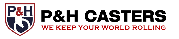 P&H Casters logo with company name and slogan.