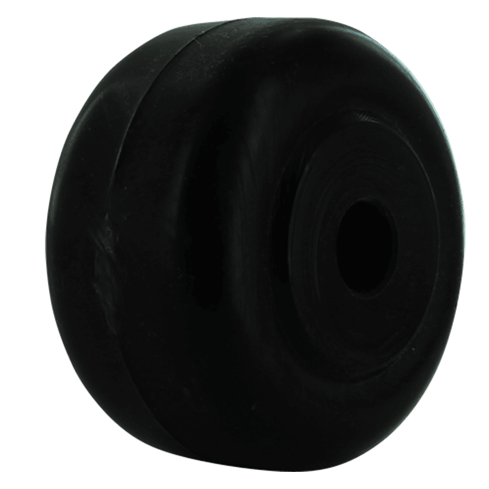 Quality black caster wheel for industrial applications.