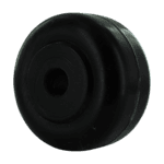 Quality black caster wheel for industrial applications.