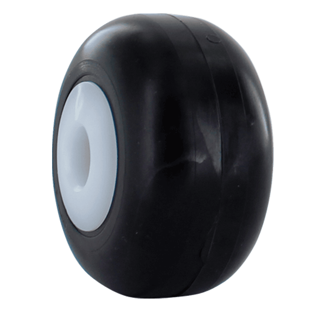Wheel for industrial caster applications, durable and smooth-rolling.