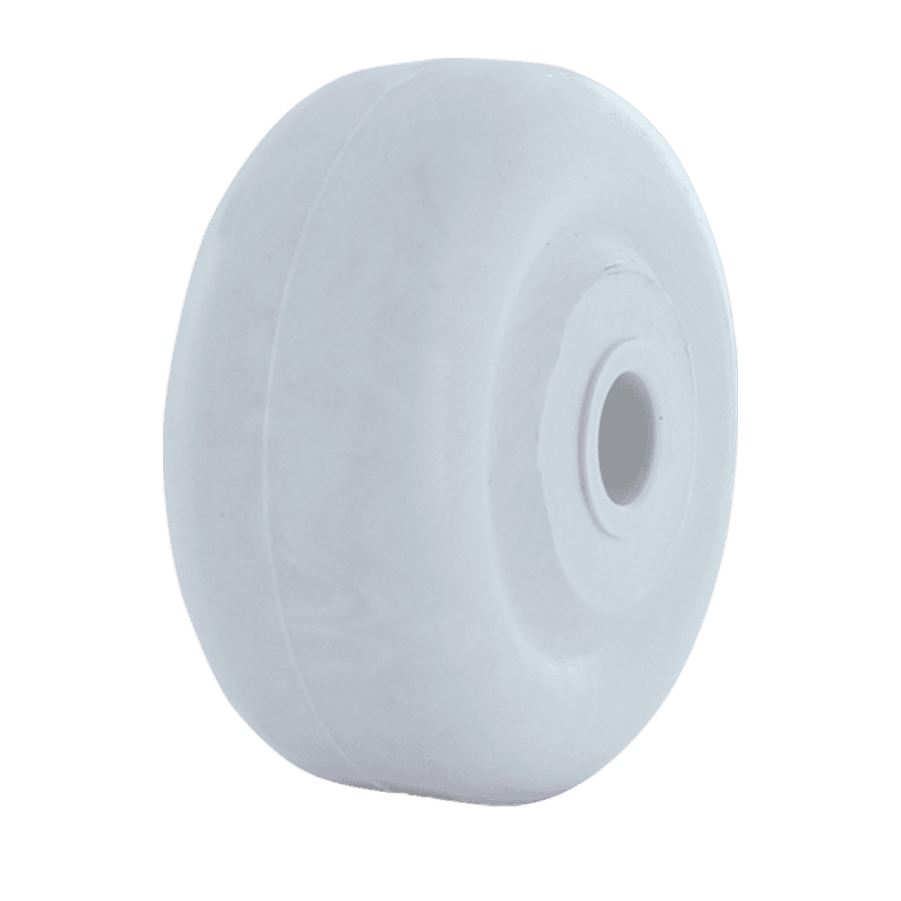 White caster wheel for industrial applications, model 3-121C-W.