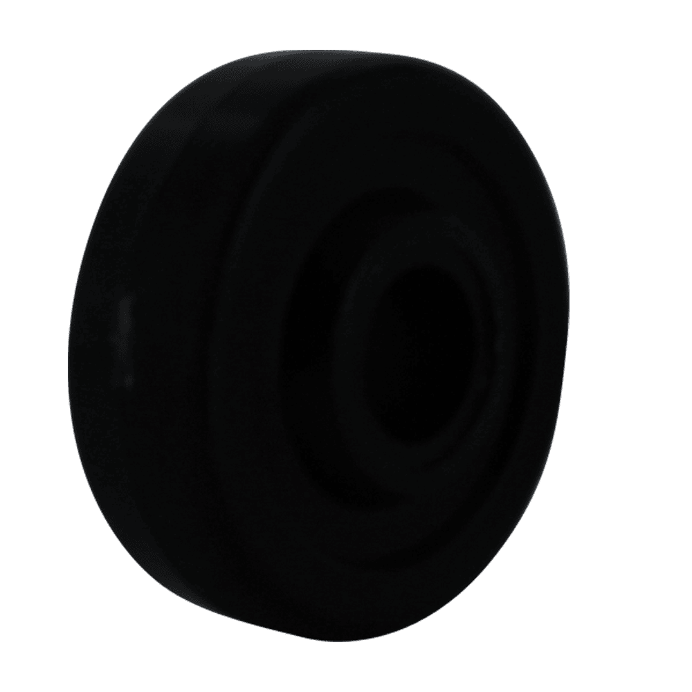 Quality black caster wheel for industrial applications.