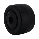 Quality black caster wheel for industrial applications.