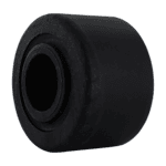Heavy-duty black caster wheel for industrial applications.