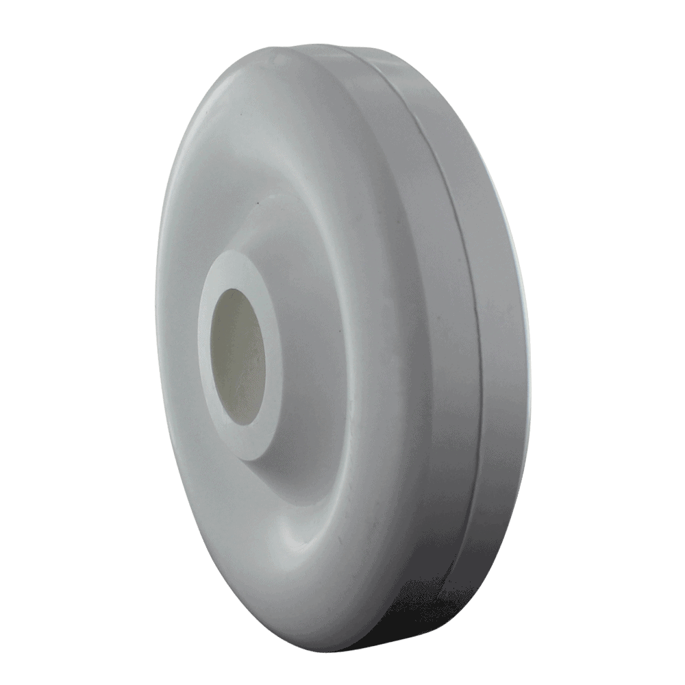 Heavy-duty caster wheel for industrial equipment.