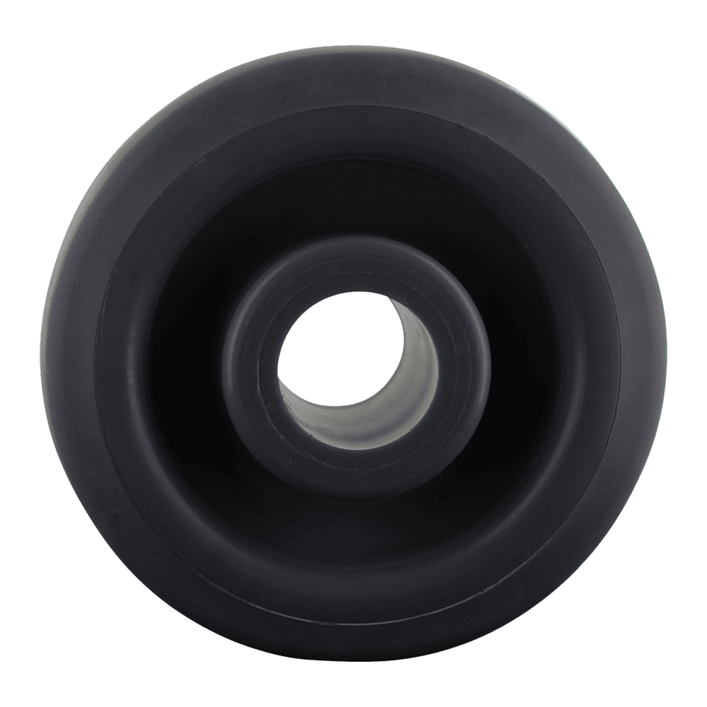 Heavy-duty black caster wheel for industrial applications.