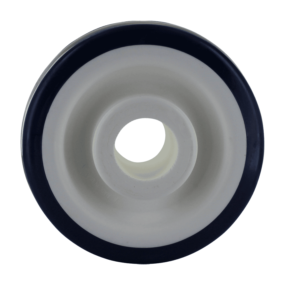 Wheel for industrial caster applications, durable and smooth-rolling.
