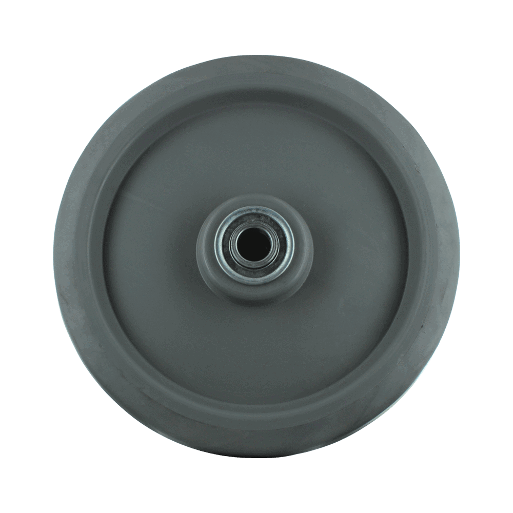 Quality grey caster wheel for industrial applications.