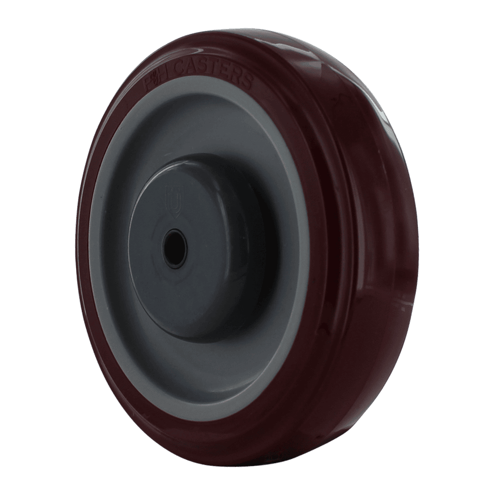 Wheel for industrial carts and equipment.