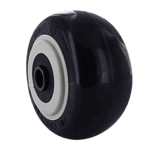 Quality black caster wheel for industrial applications.