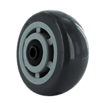 Wheel for industrial carts and equipment.