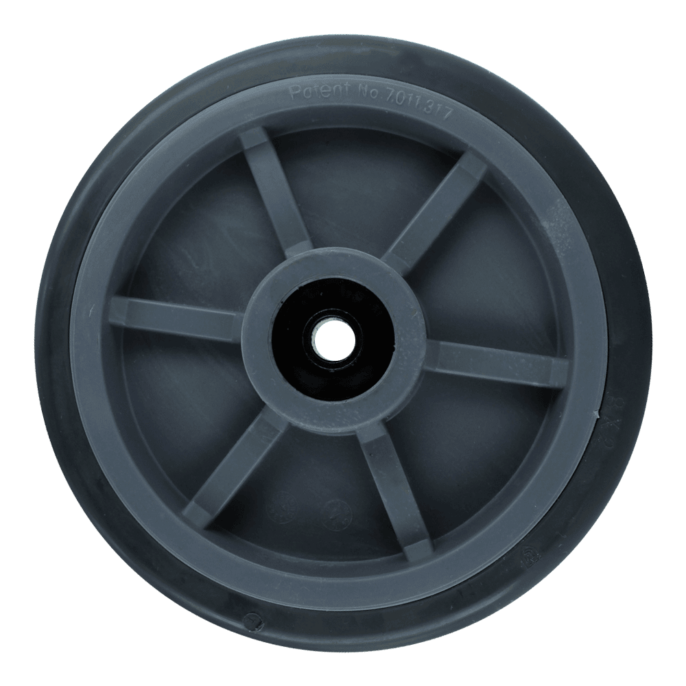 Quality rubber caster wheel for industrial applications.
