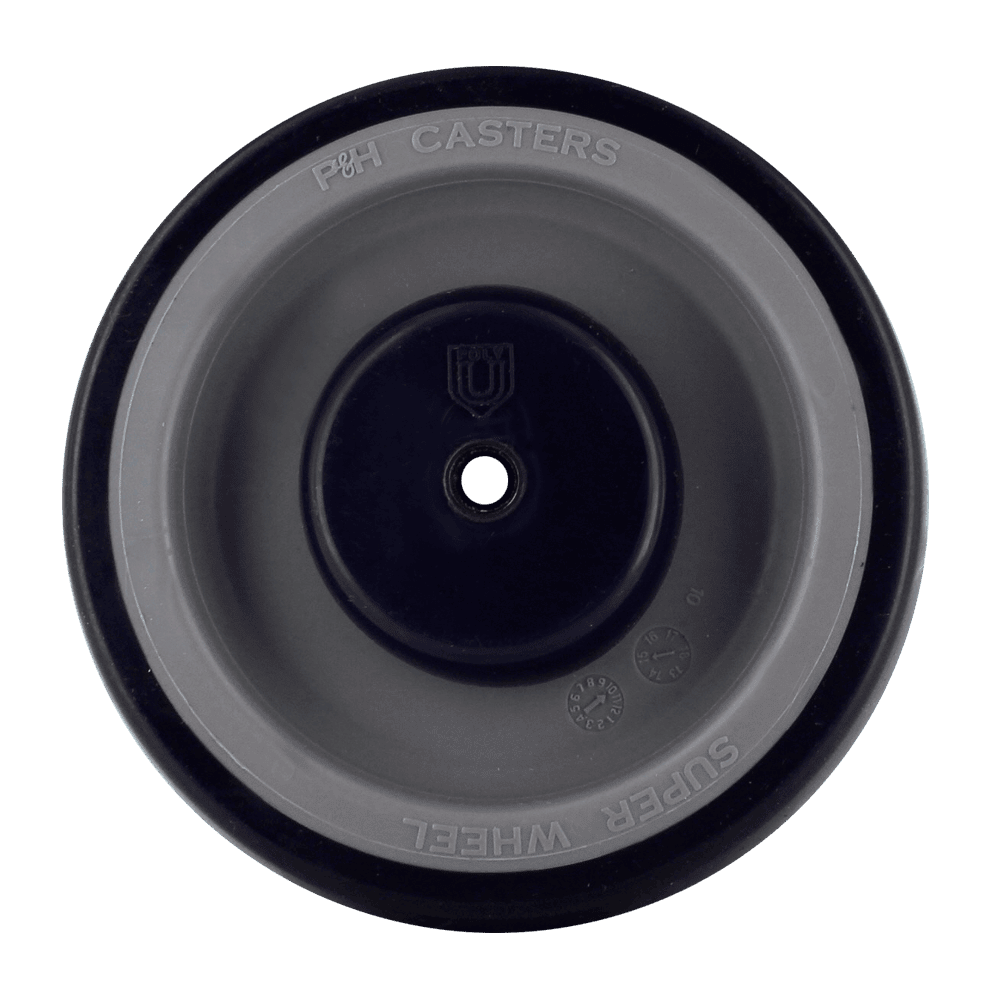 Heavy-duty P&H Casters wheel for industrial applications.