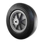 Quality rubber caster wheel for industrial applications.