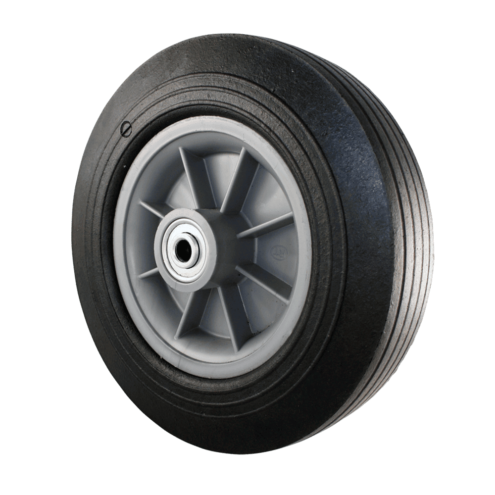 Quality rubber caster wheel for industrial applications.