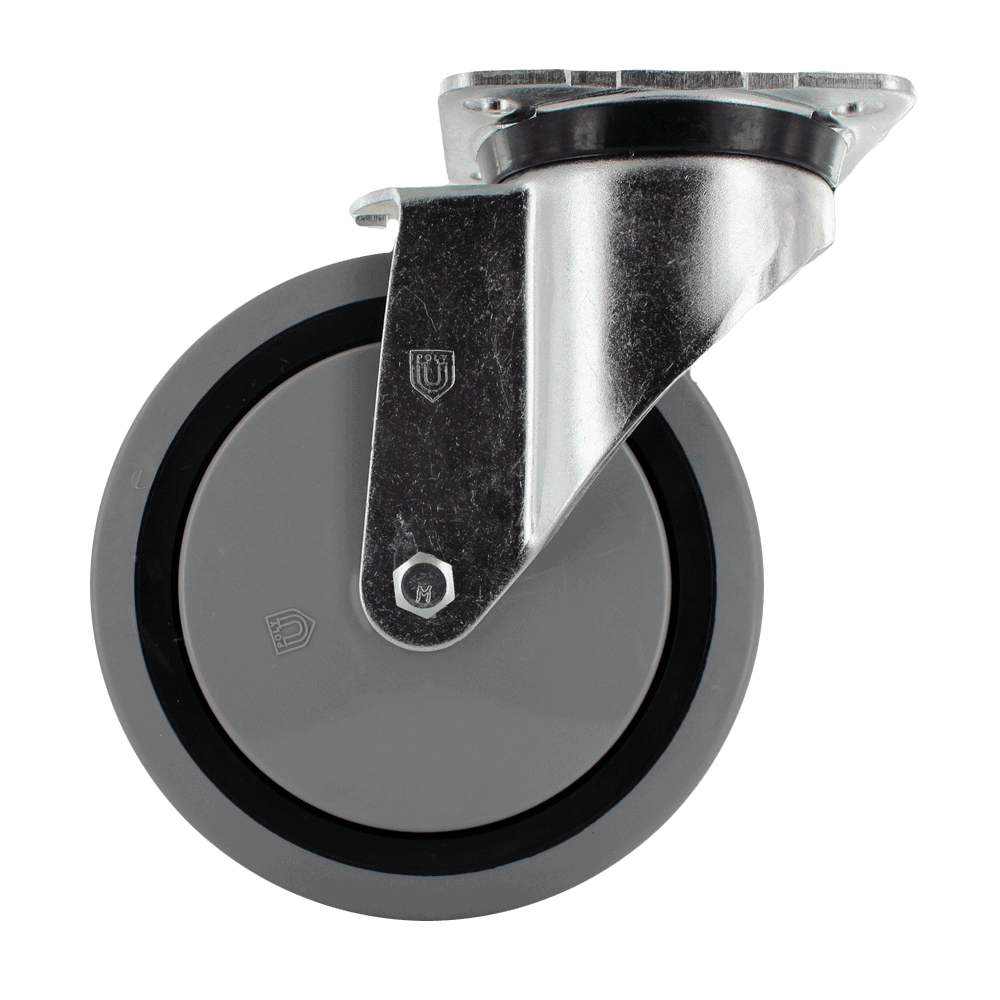 Industrial caster wheel for heavy loads and mobility solutions.