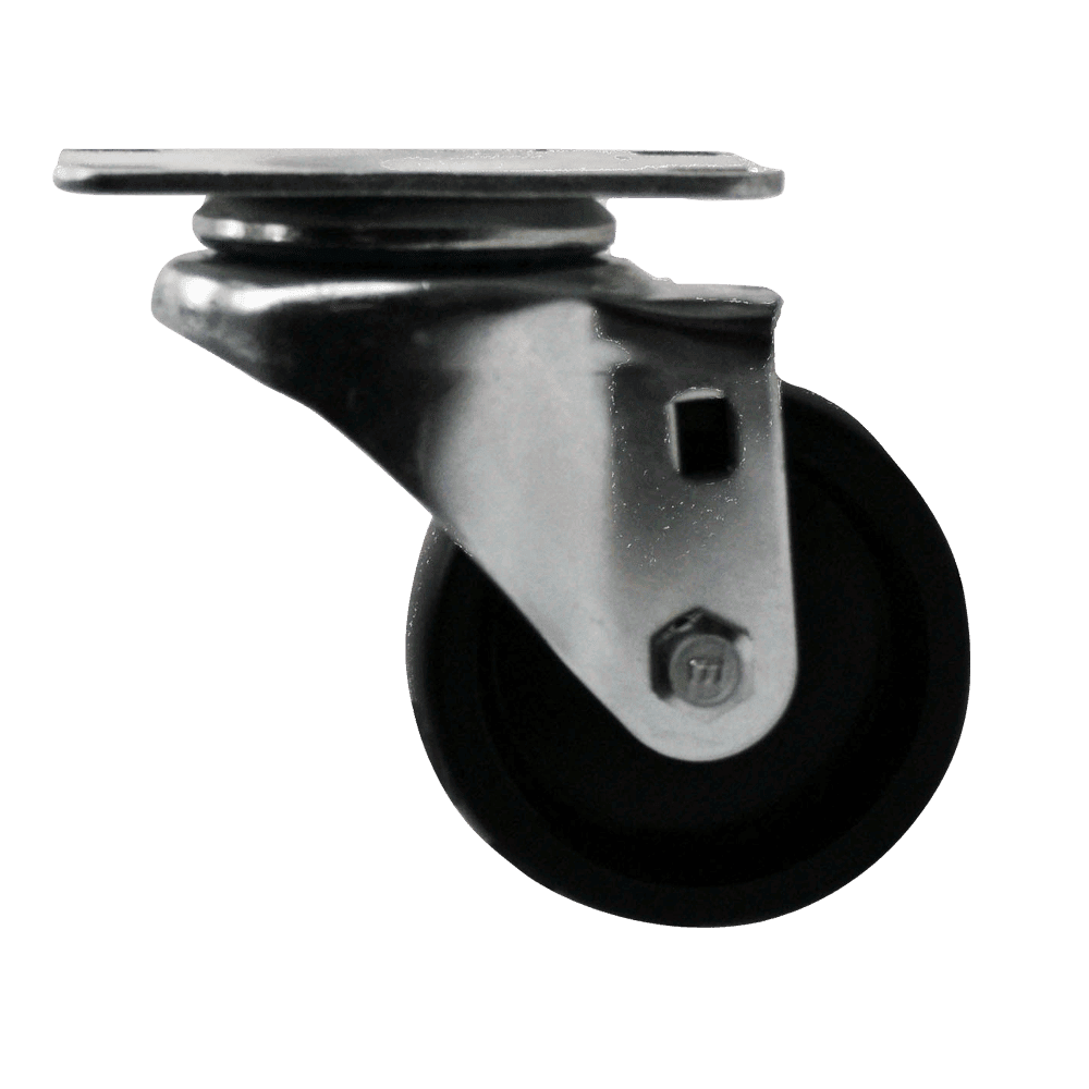 Caster wheel for industrial equipment, heavy-duty with swivel design for smooth movement.