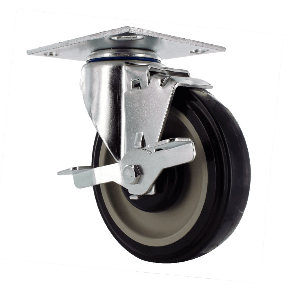 Duty caster wheel for industrial applications.