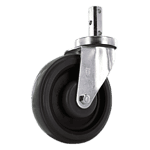 Quality Z20S154NEDE caster wheel with durable rubber tire and metal mounting plate for industrial ap.