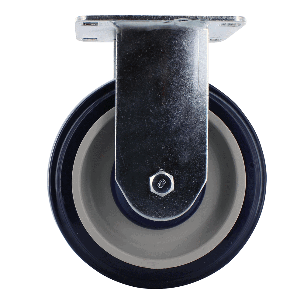 Industrial caster wheel for heavy loads and smooth mobility.