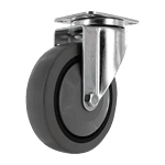 Industrial caster wheel for heavy loads and equipment mobility.