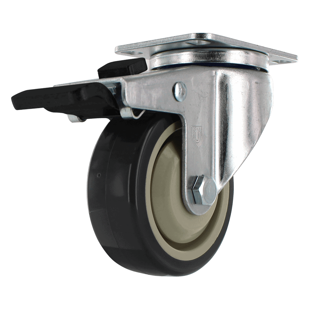 Quality caster wheel for industrial applications.
