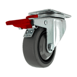 Quality industrial caster wheel for equipment mobility.
