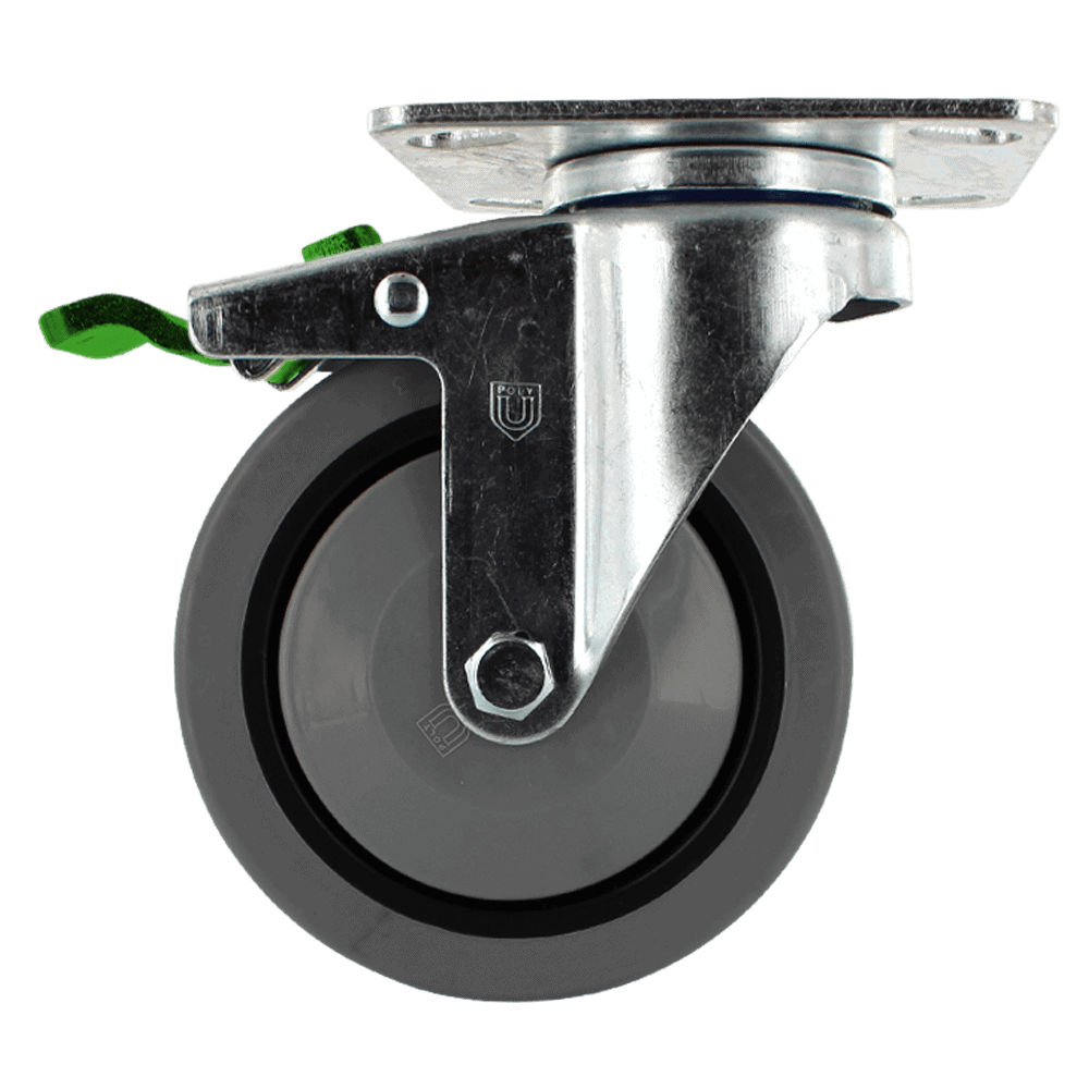 Duty caster wheel for industrial applications.