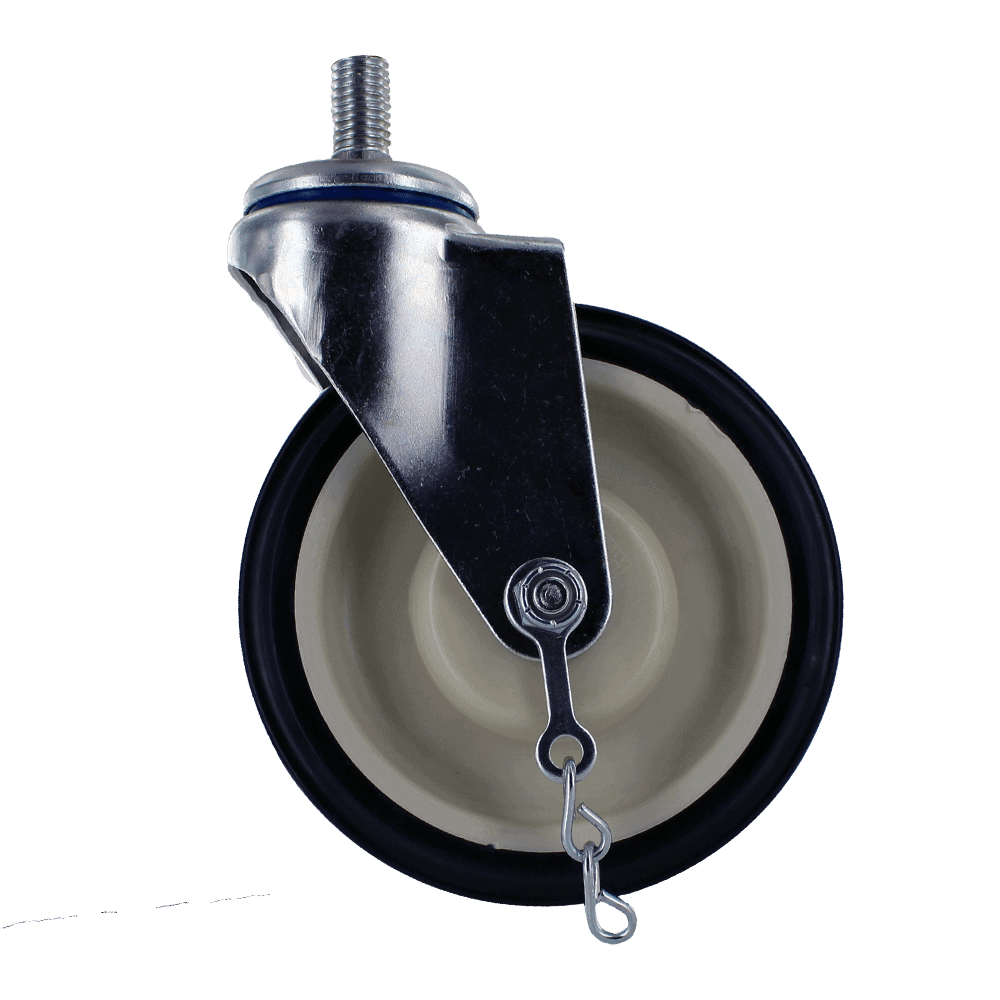 Caster wheel for industrial applications with durable construction.