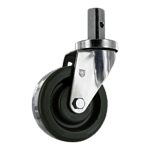 Wheel caster for industrial equipment and furniture.