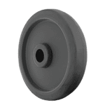 Heavy-duty gray caster wheel for industrial applications.